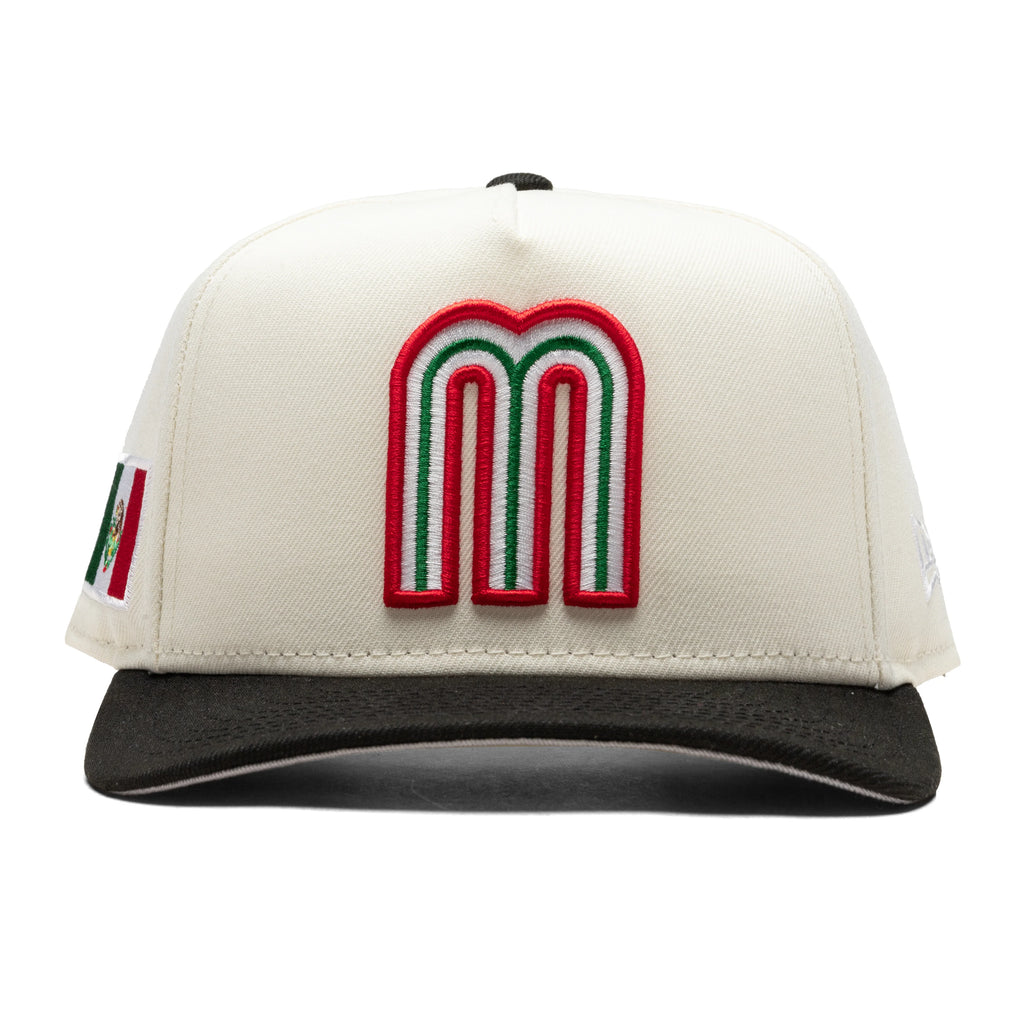 FEATURE x New Era 9FIFTY A Frame Snapback Mexico Pack Chrome Black