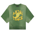 Track Cut Off Crewneck Green
