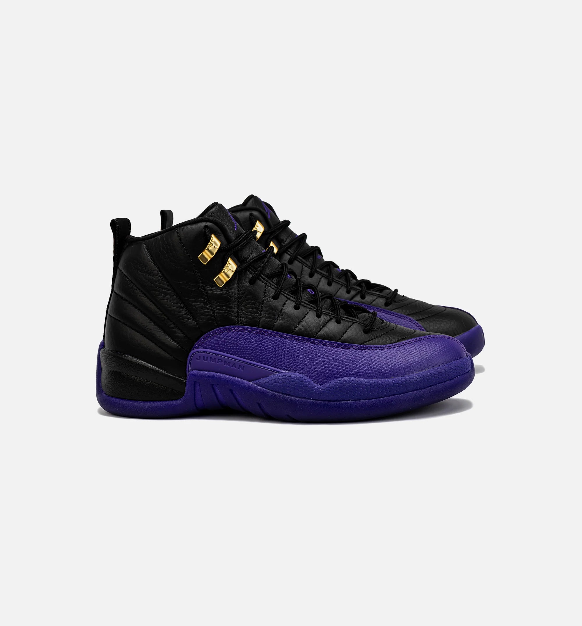 Air Jordan 12 Retro Field Purple Mens Lifestyle Shoe Black Purple Free Shipping
