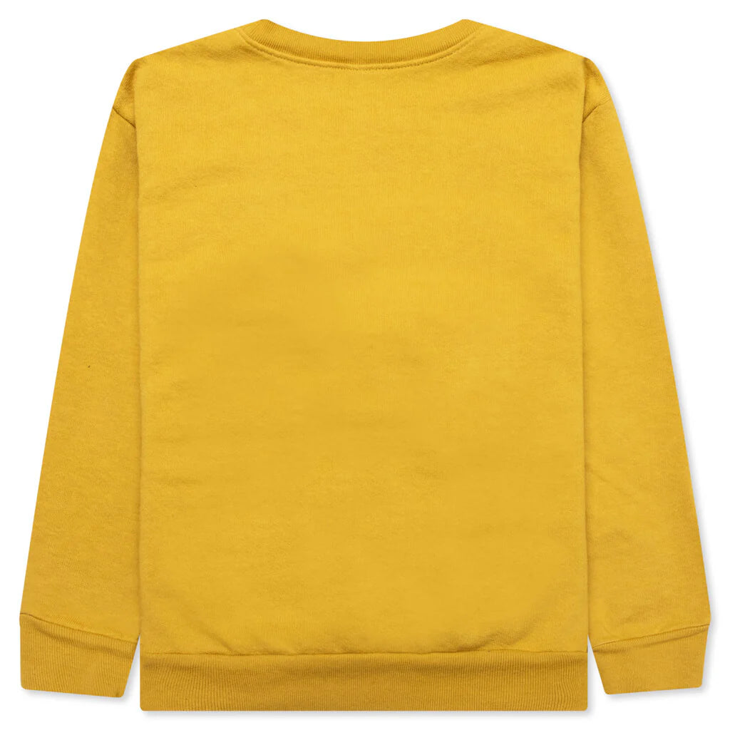 Kids Bubble Play Crewneck Dijon