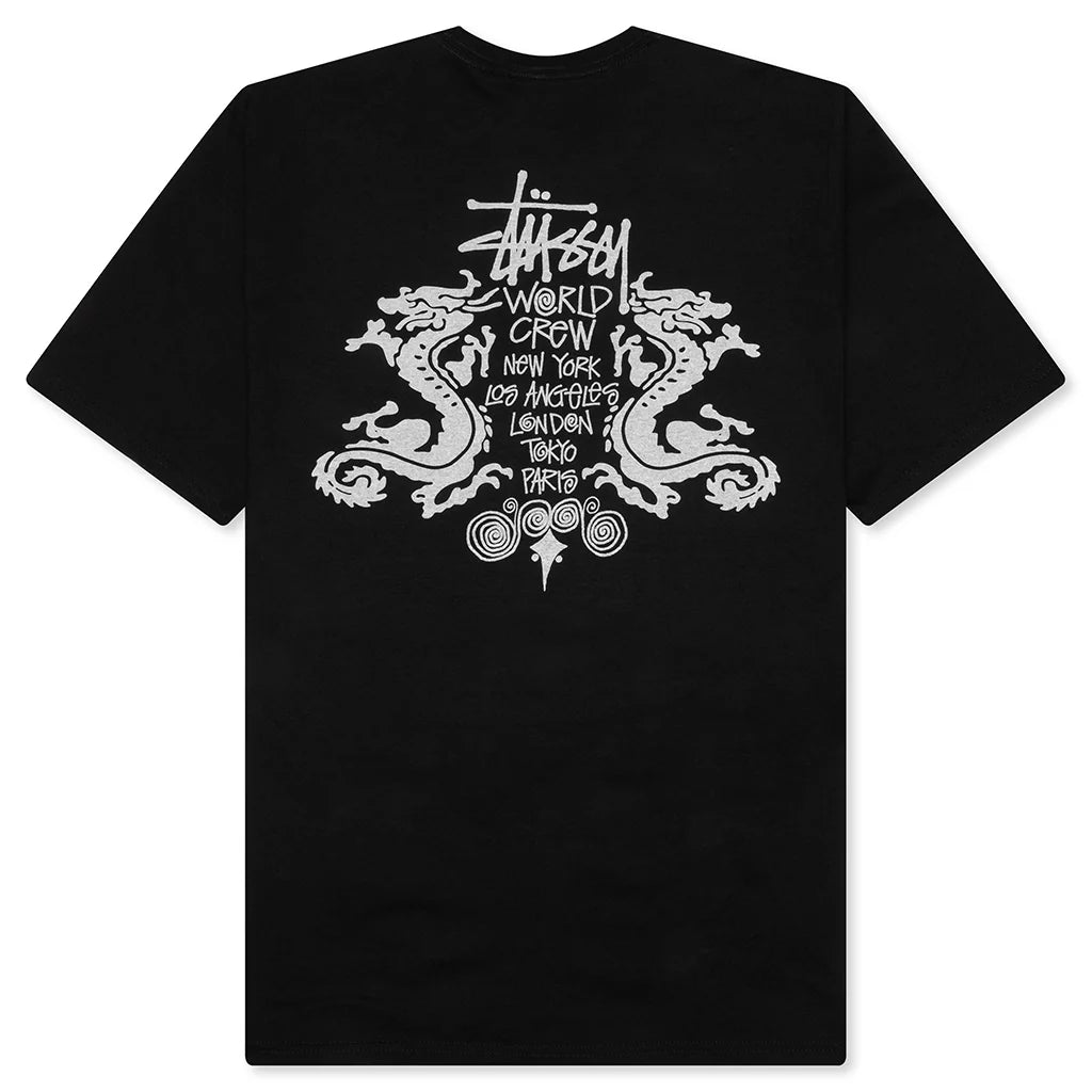 Double Dragon Pigment Dyed Tee Black