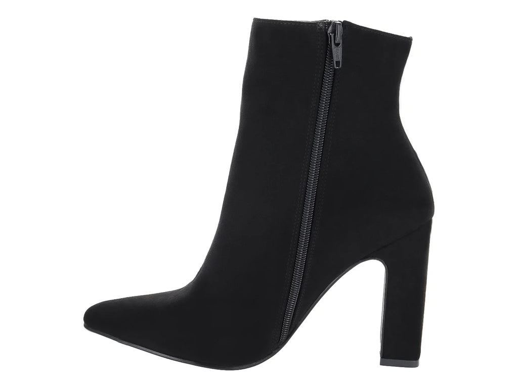 Botines Roze de Gamuza Negro para Mujer