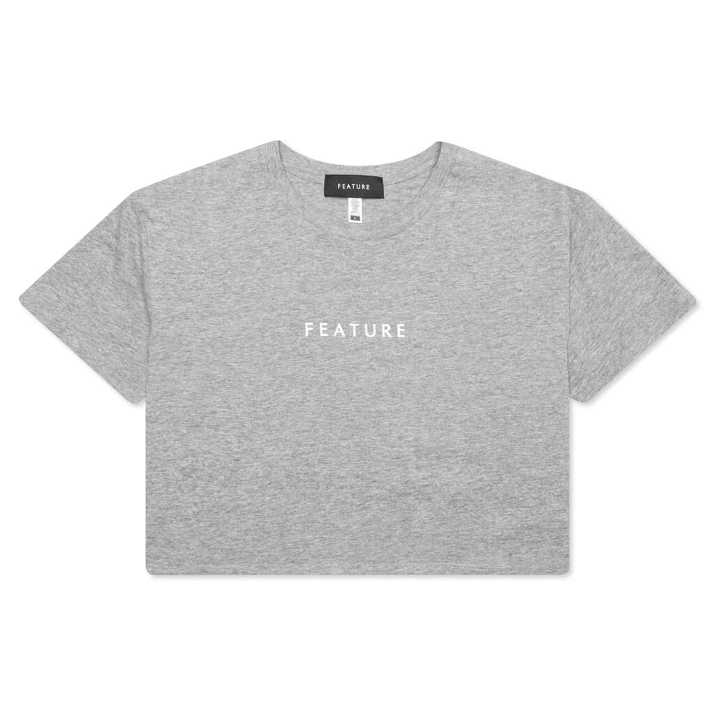 Womens Crop Top Athletic Heather