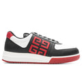 G4 Low Top Sneakers Black White Red