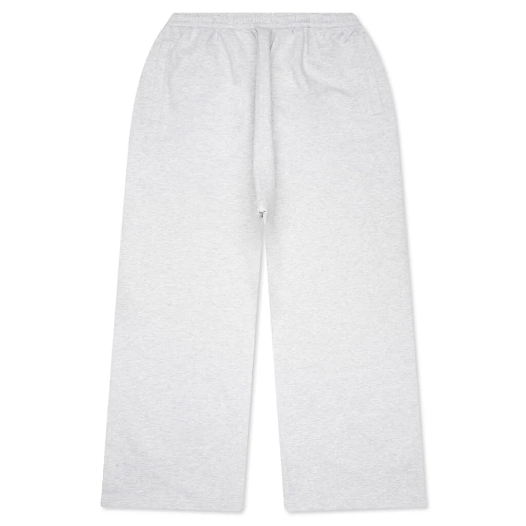 Fleece Logo Sweatpants Pale Grey Melange