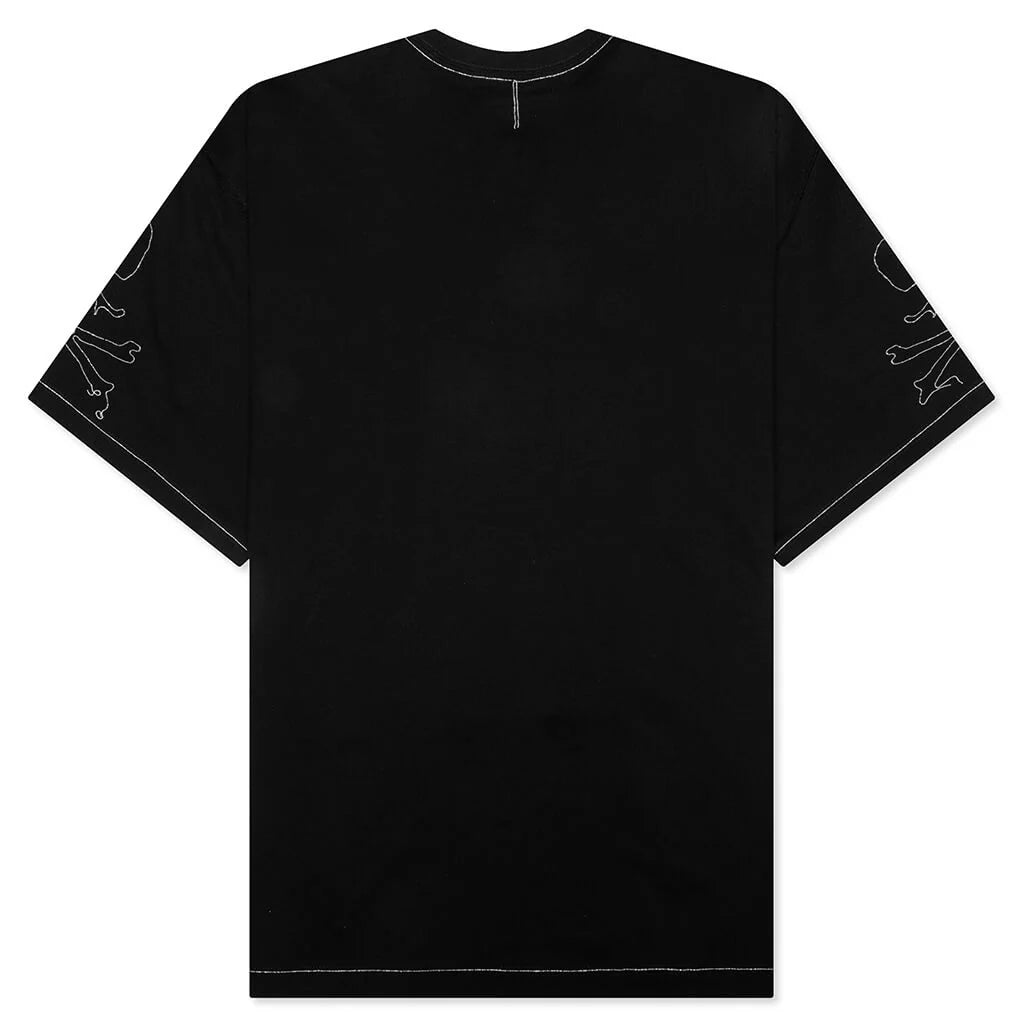 Oversized Ballchain Tee Black Silver