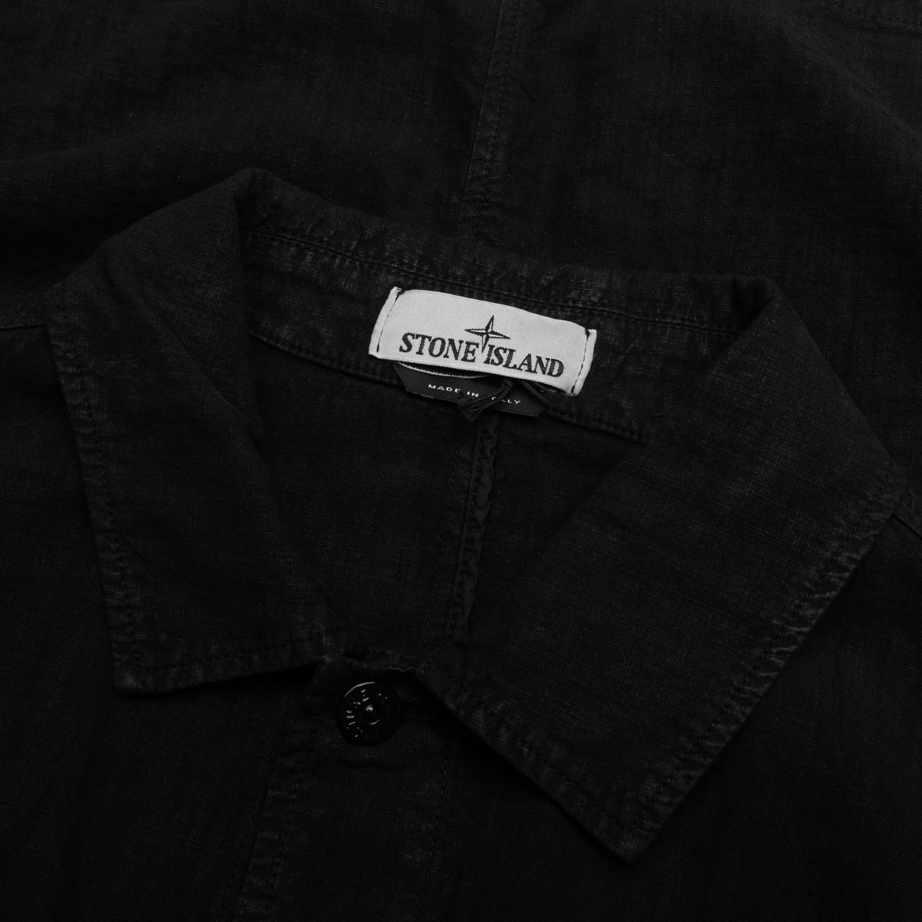 Lino Nylon Tela Field Jacket Black