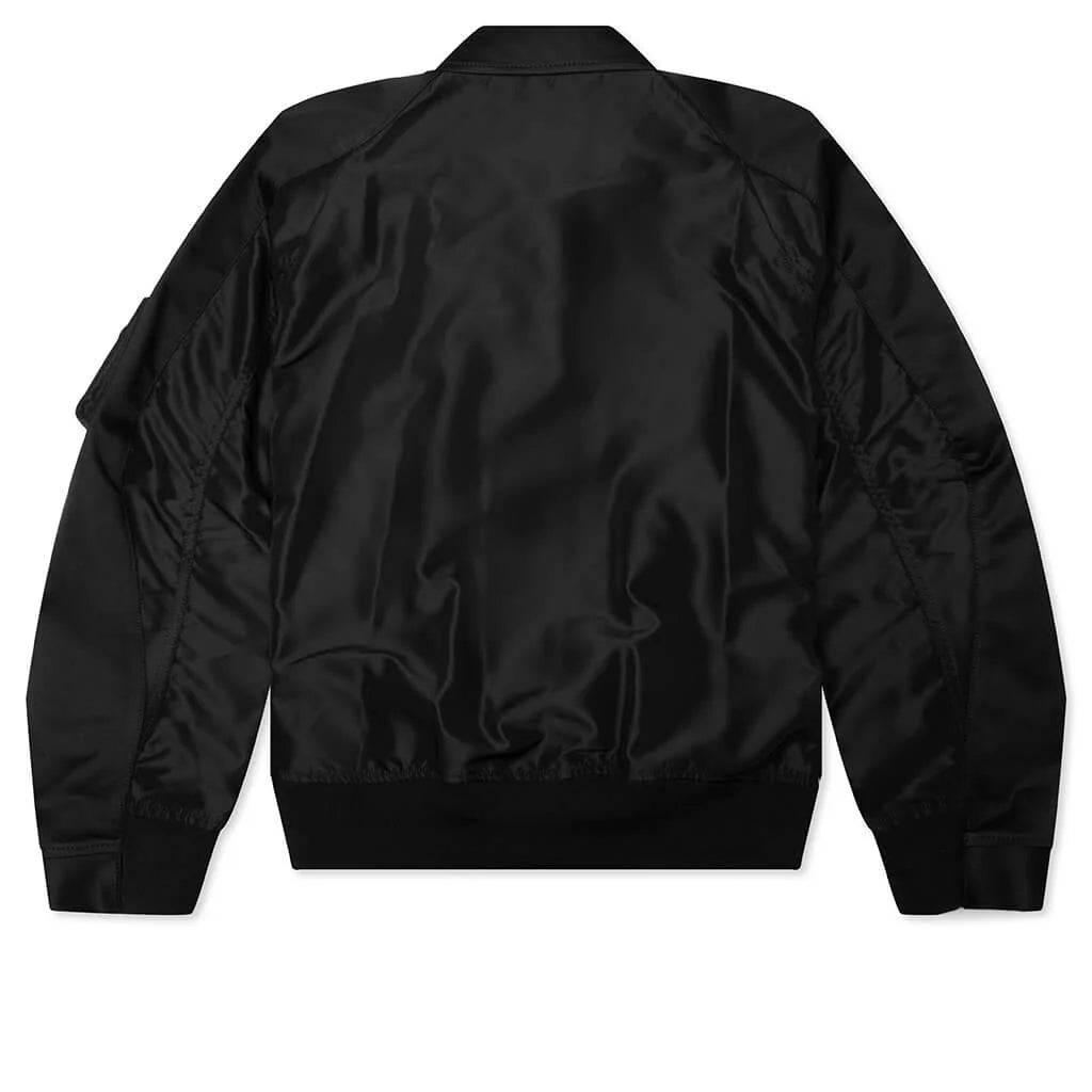 Cotton Chino x Nylon Twill Blouson Black
