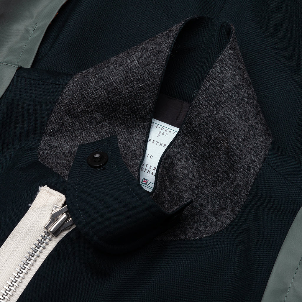 Suiting X Nylon Twill Jacket Navy Khaki