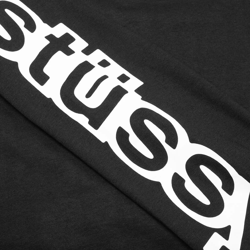 Sideways L S Tee Black