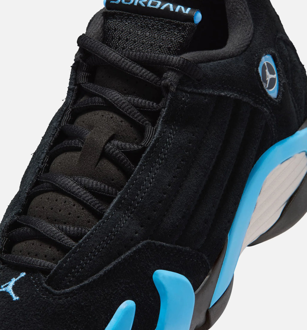 Air Jordan 14 Retro Black University Blue Grade School Lifestyle Shoe Black White University Blue