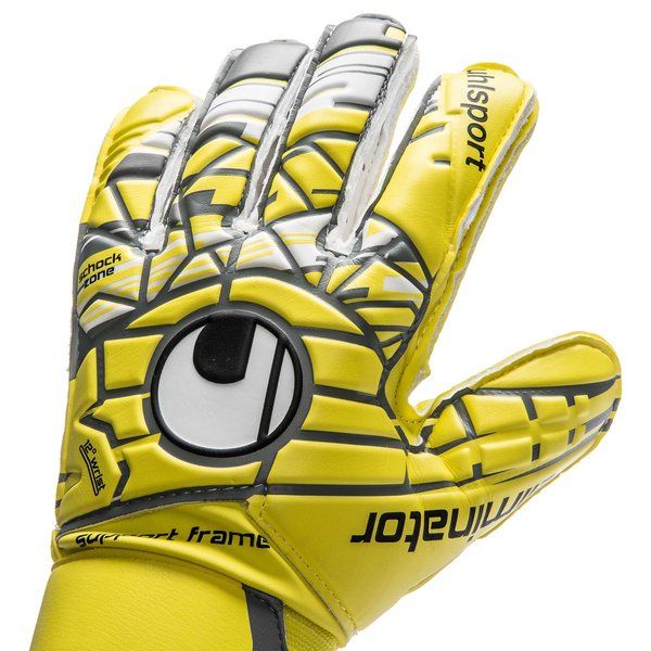Uhlsport Junior Eliminator Soft SF Goalkeeper Gloves Lite Flue Yellow Griffin
