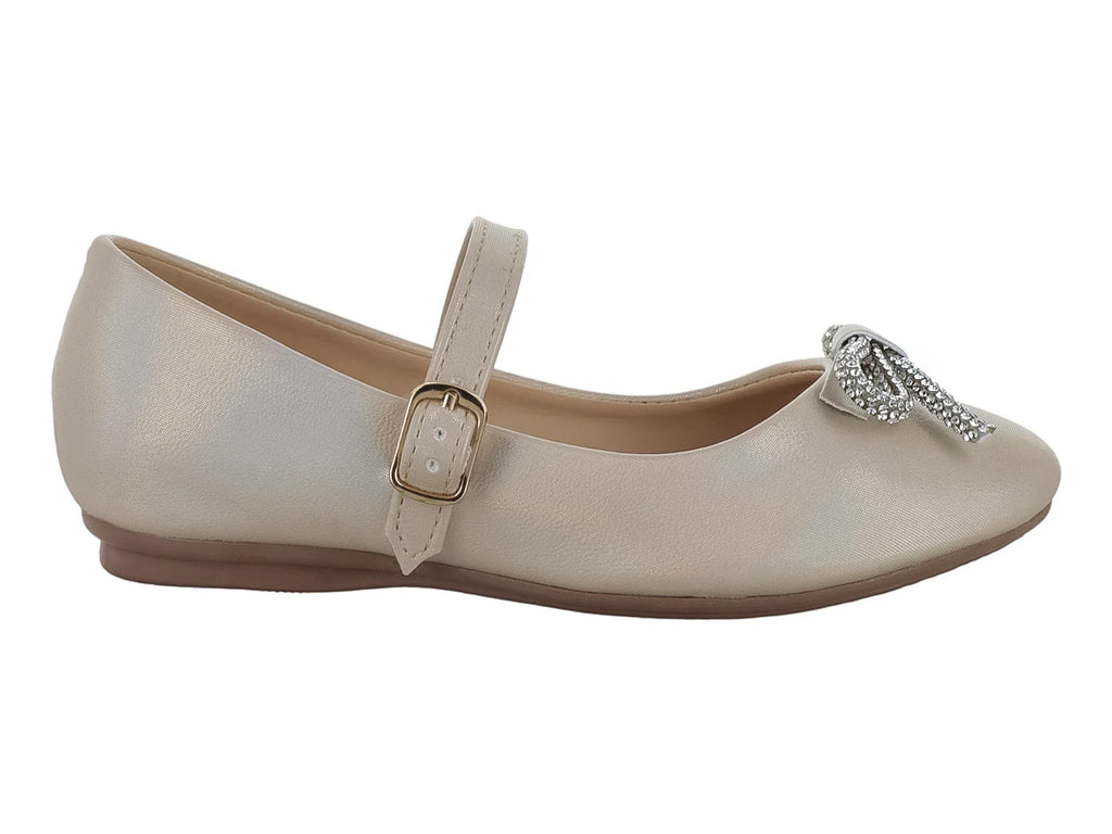 Zapatos Planos Genesis Alina Platina para Niña