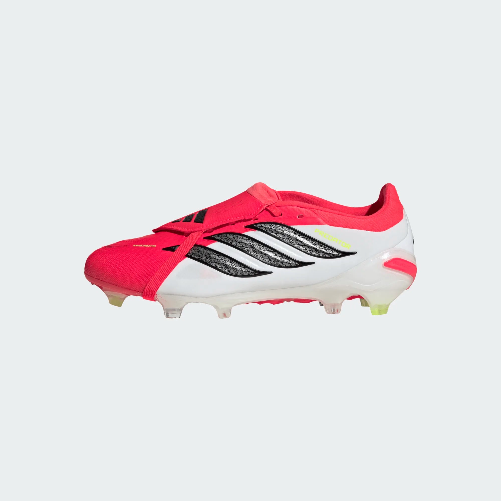 adidas Predator Pro Fold Over Tongue FG Firm Ground Mens Soccer Cleats Lucid Red Black White