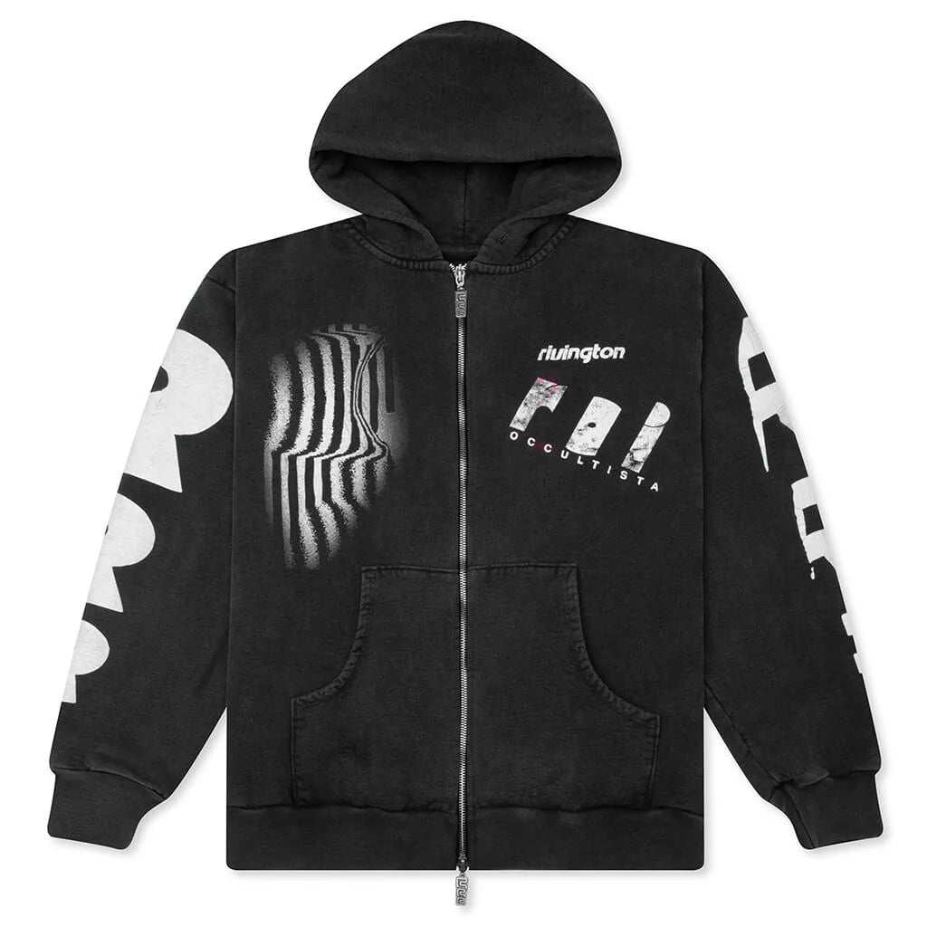 Apocrypha Pious Zip Hoodie Mechanic Black