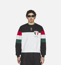 Chavarria Fleece Crewneck Mens Sweatshirt Black White