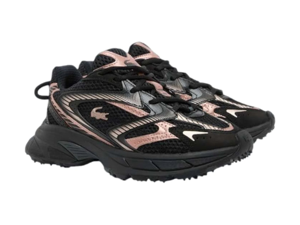 Tenis Lacoste L003 Neo Shot Negro y Rosa para Mujer