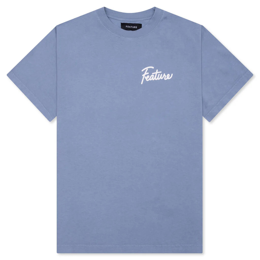 Risky Behavior Tee Blue Granite