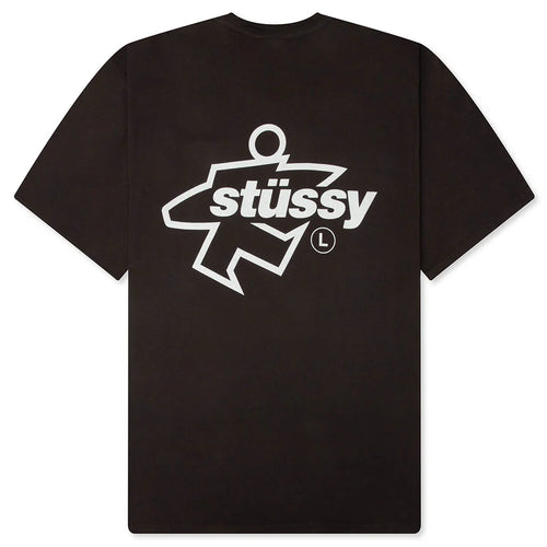 Surf Size Pigment Dyed Tee Faded Black