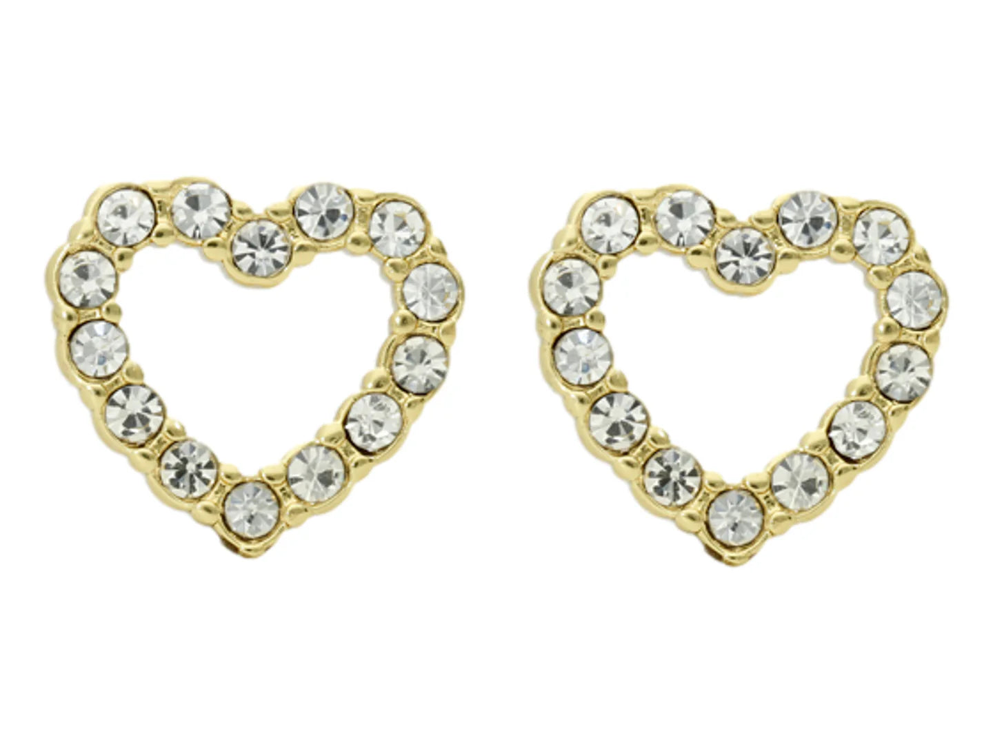 Aretes ROZE de Corazón Dorado para Mujer