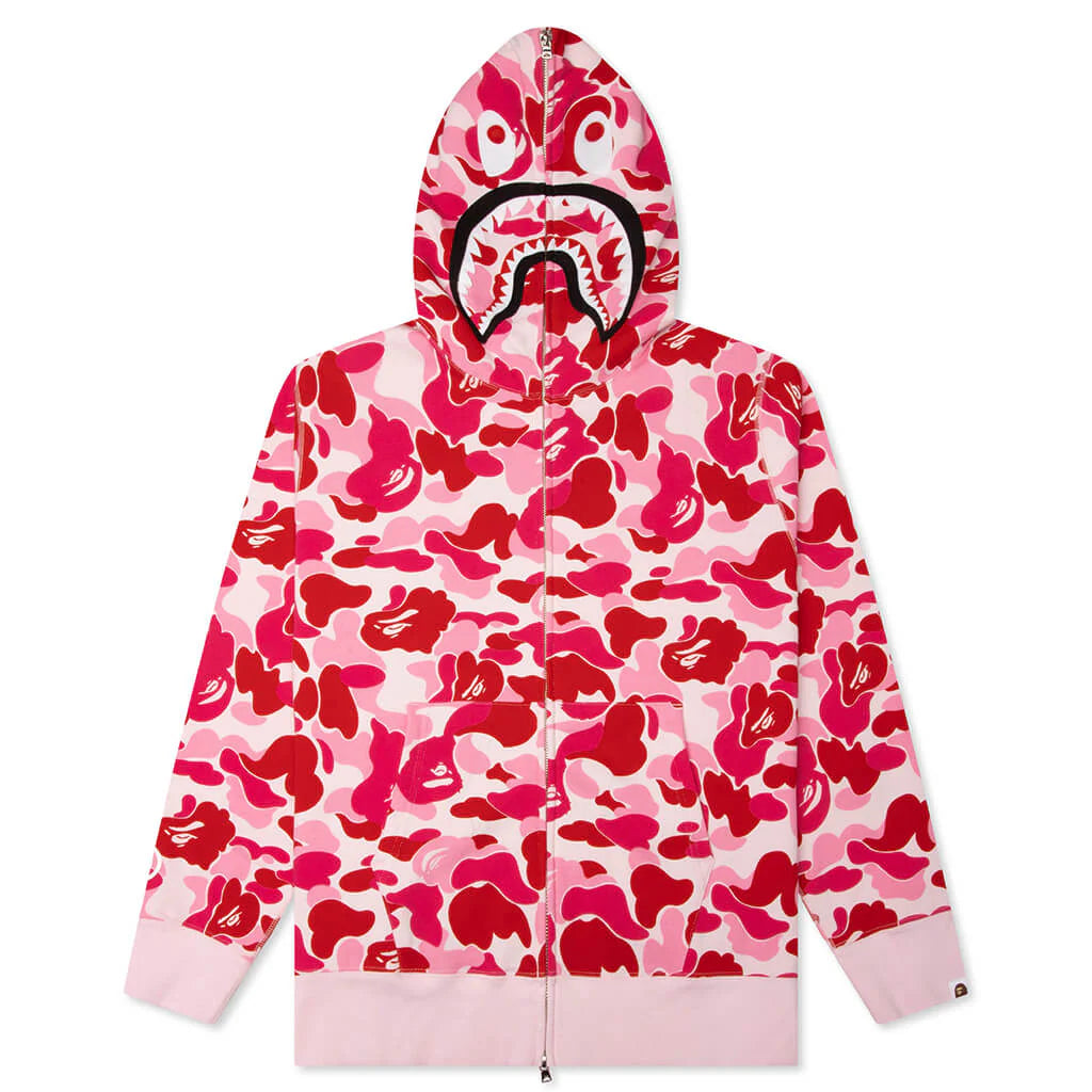 ABC Camo 2nd Shark Full Zip Hoodie Pink