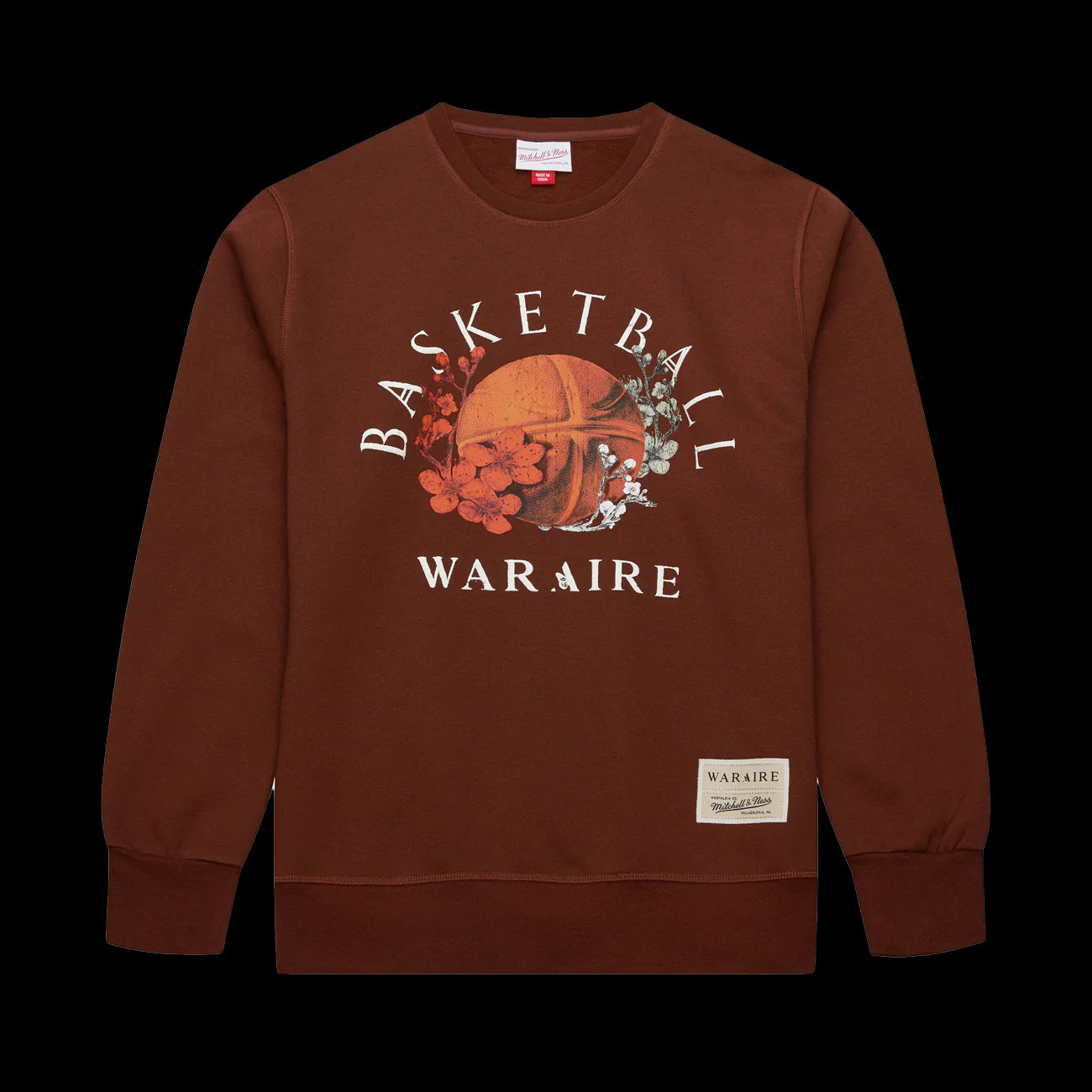 Mitchell Ness x Waraire Crewneck Brown