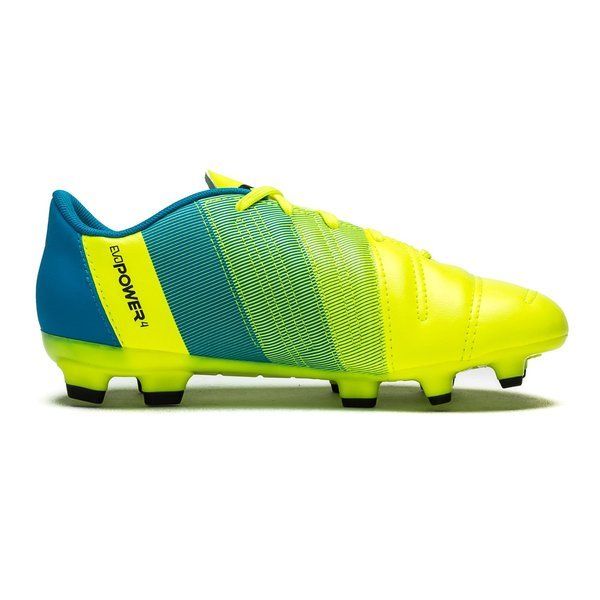 PUMA Evopower 43 FG J Firm Ground Youth Soccer Cleats Safety Yellow Black