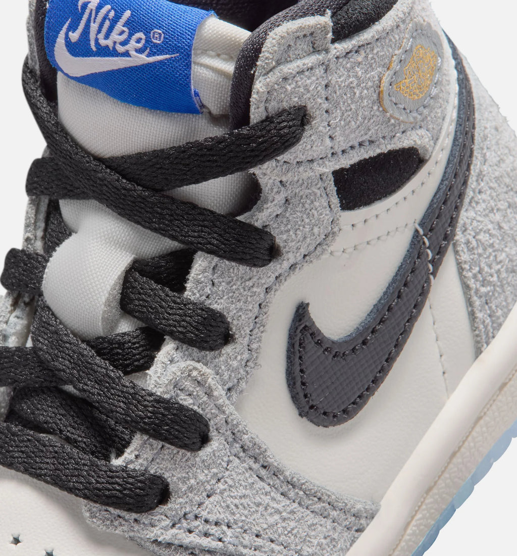 Air Jordan 1 Retro High OG Cool Grey Infant Toddler Lifestyle Shoe Cool Grey Black Sail Game Royal