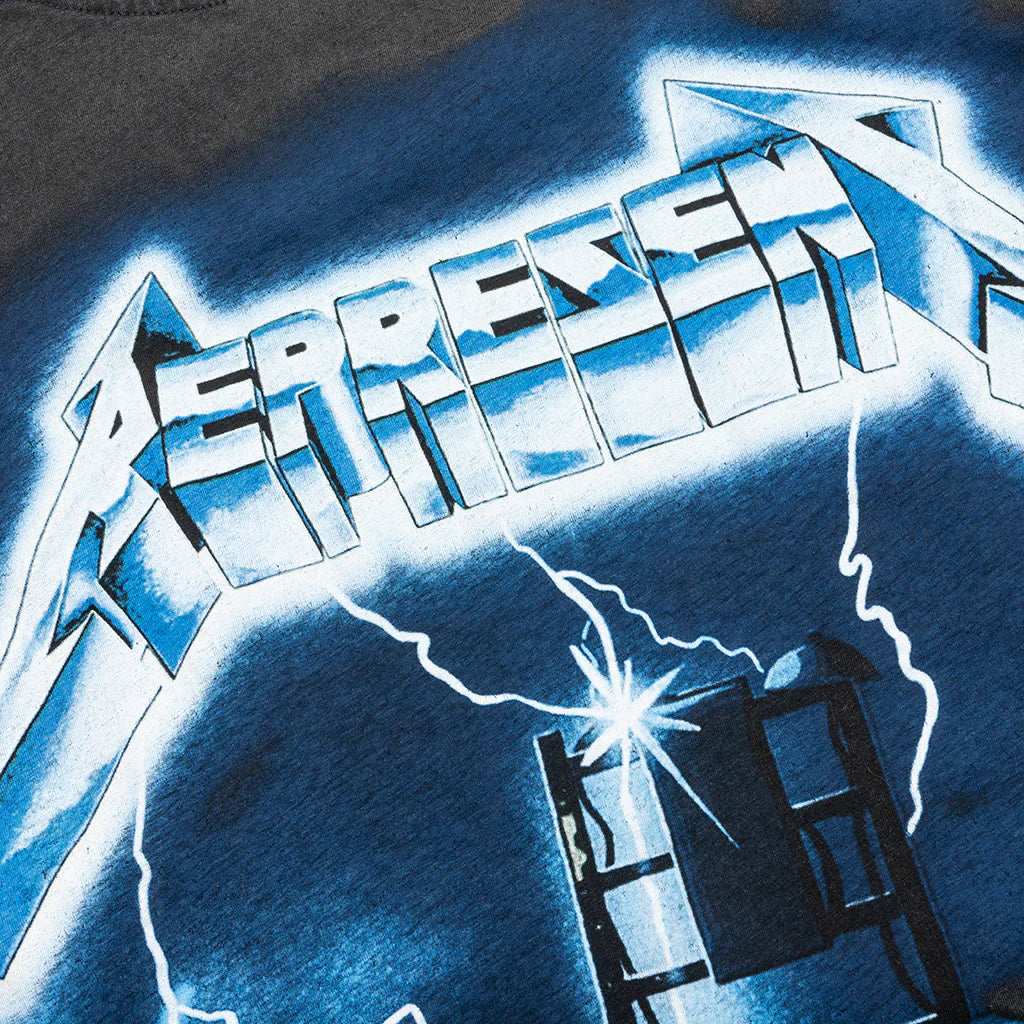 Metallica Ride The Lightning L S T Shirt Vintage Grey