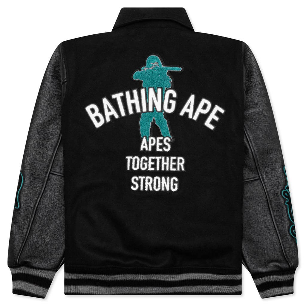 Bape Varsity Jacket Black