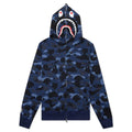 Camo Shark Full Zip Hoodie Navy