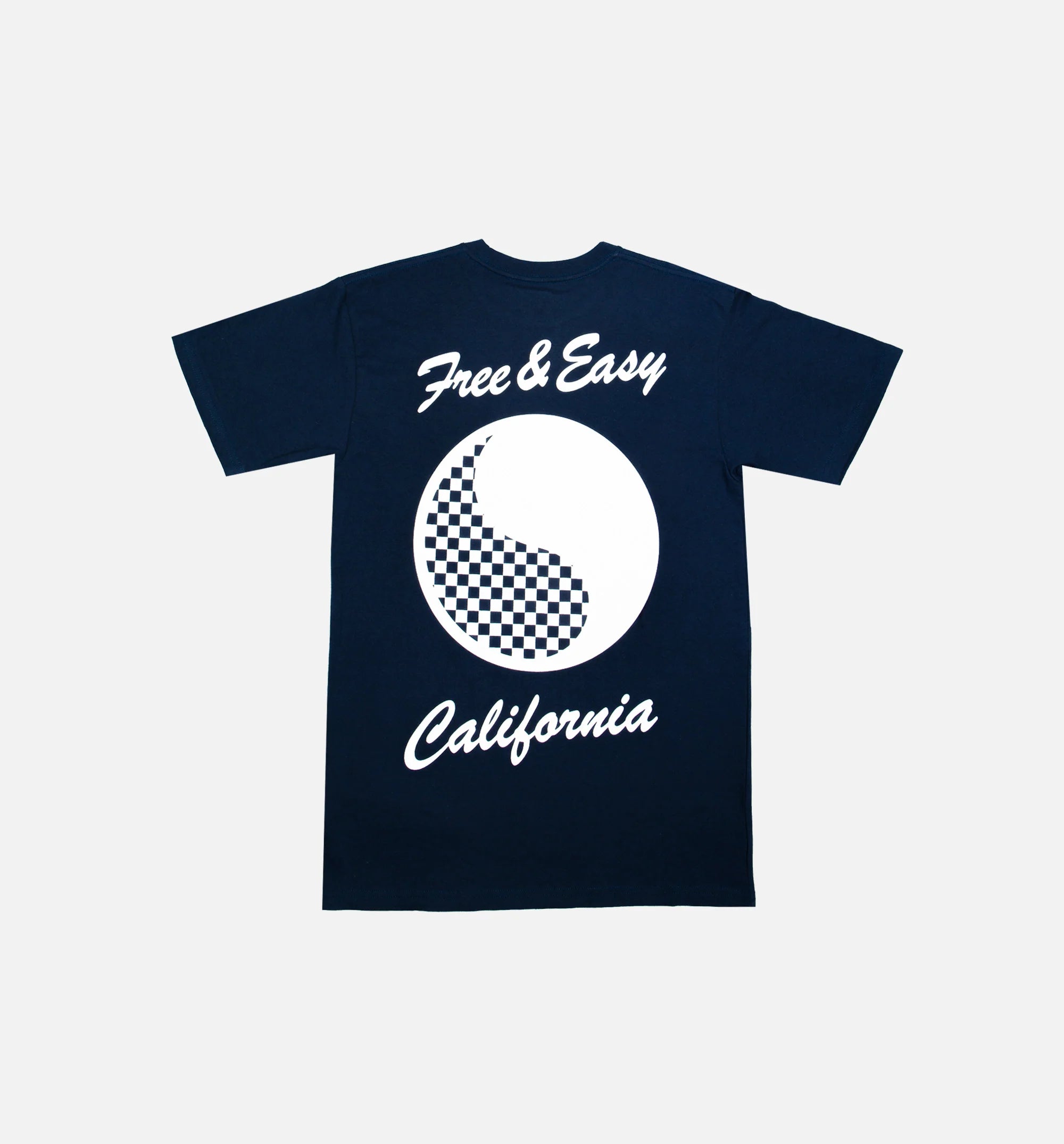 X Free Easy Short Sleeve Mens T Shirt Blue