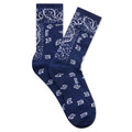 Bandana Jacquard Sock Navy White