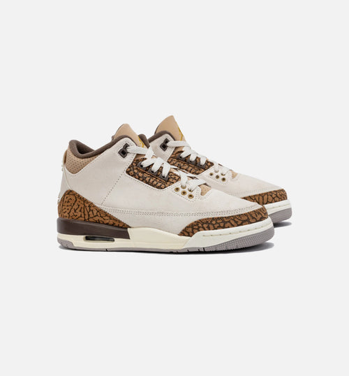 Air Jordan 3 Retro Palomino Grade School Lifestyle Shoe Light Orewood Brown Palomino